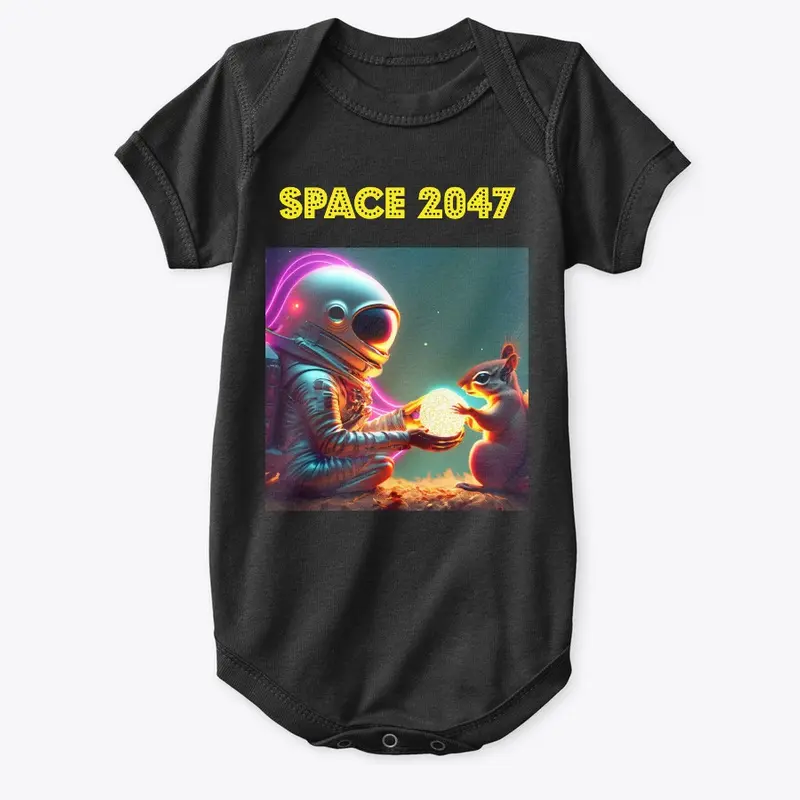 Spaceman and squirrel design