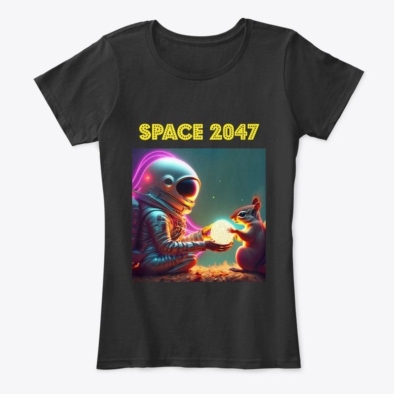 Spaceman and squirrel design