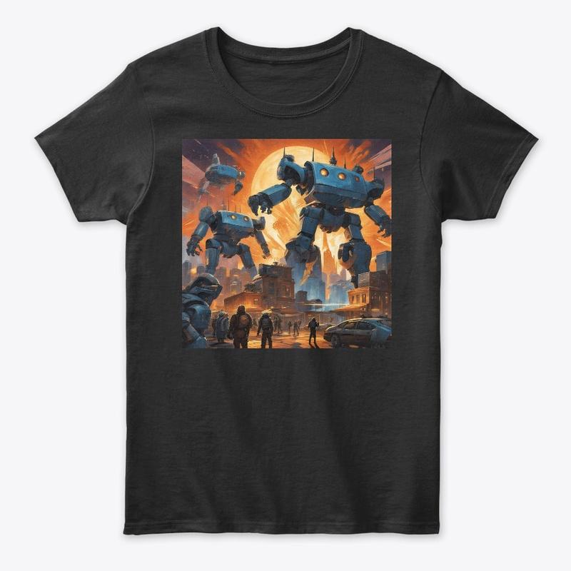 Large robot t-shirt