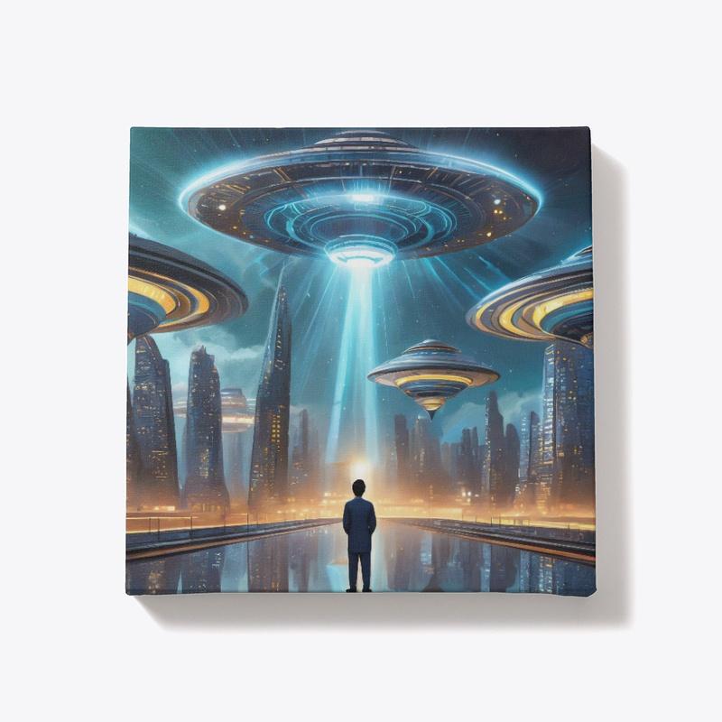 UFO with man