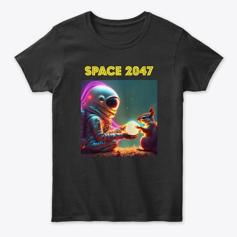 Spaceman and squirrel design